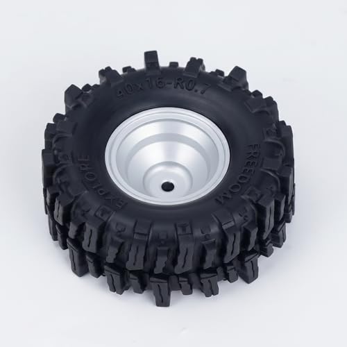 DJX 40 * 16mm 0.7" Tires Super Soft & Sticky Tire for Axial SCX30 Redcat Ascent-32 1/30 1/32 RC Crawler Car Upgrades Parts