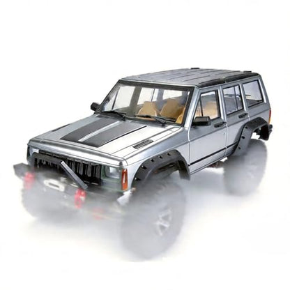 1/10 RC Crawler Hard Body Shell, 313mm Cherokee-Style, SCX10/TRX4 (Gray, SUV) - color: Gray