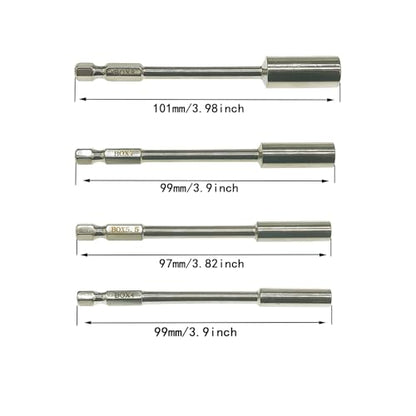 RC Screwdrivers Set H4.0/5.5/7.0/8.0 1/4" Hex Shank with Quick Release Handle fit M2 M2.5 M3 M4 M5 Locknuts for RC Cars Trucks Crawler Drone Tools