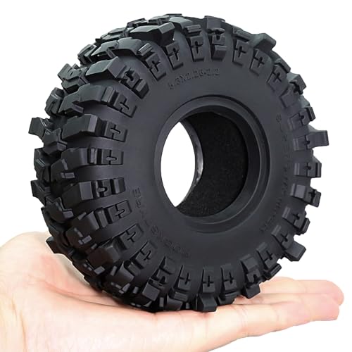 2.2 RC Crawler Tires OD 5.3'' fit 2.2 Beadlock Wheels 1/10 All Terrain Super Grip Soft Tyres For 1:10 1:8 Mud Crawler Turck Car Traxxas TRX4 Axial SCX10 RC4WD RBX10 MJX H8H MK07 4PCS