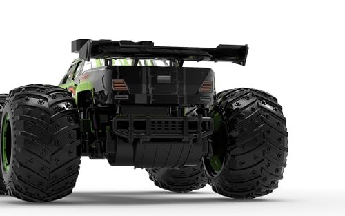 RC Cars for Boys Age 4-7 8-12, 20km/h High Speed Remote Control Monster Truck with Dino Theme, All-Terrain Off-Road Crawler with Impact-Resistant Flexible Shell, 2 Batteries,Gift Boy Toys - style: Dinosaur Rc Truck