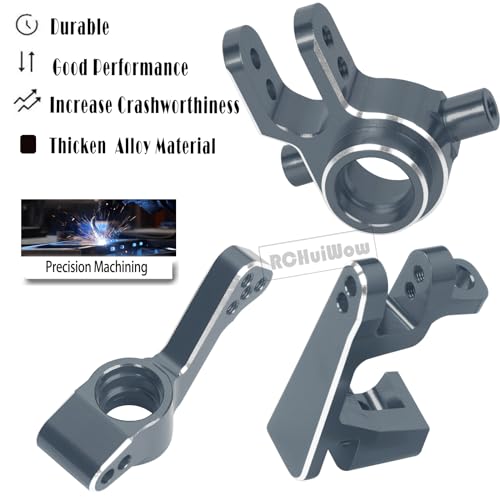 RC Alloy Caster Block,Steering Blocks,Rear Stub Axle Carriers Upgrades Part for 1/10 Slash 4WD(VXL),Titanium