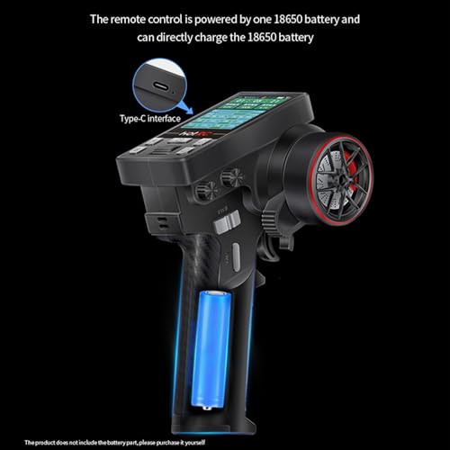 Hot RC CT-10B 8 Channel Color Screen Remote Control 2.4G 8CH Radio Transmitter and Receiver for Climbing Drift Vehicle RC Car Ship Tank (CT-8B Metal) - color: Ct-8b Metal