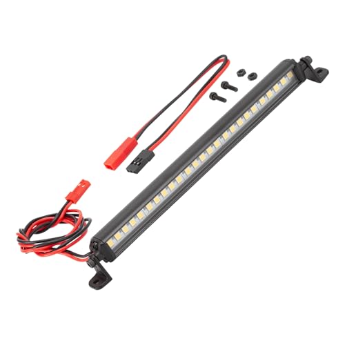 RC Light Bar 25 LED 5.5 Inch Aluminum RC Lights RC Crawler Accessories for Axial SCX10 Traxxas TRX4 TRX4M Arrma Senton Redcat GEN7 1/6 1/10 Scale Rock Crawler Truck (5.5inch) - size: 5.5inch