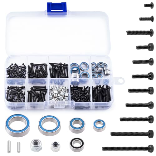 RC Screw Kit Screws Sealed Bearing Kits Set with Storage Case | Upgrade Parts, For Redcat 1/18 Ascent-18, Rock Crawler Car