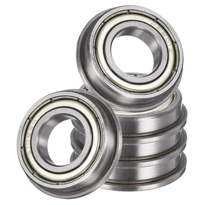 uxcell 5Pcs F6901ZZ Flanged Ball Bearings, 12 x 24 x 6mm Double Shielded Chrome Steel Deep Groove Bearing, ABEC5 - size: F6901ZZ 12 x 24 x 6mm