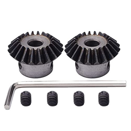 2Pcs Bevel Gear Tapered Bevel Pinion Gear Bevel Gears 1.5 Module for Hardware Mechanical Rotation (20T 8mm Hole) - size: 20T 8mm Hole