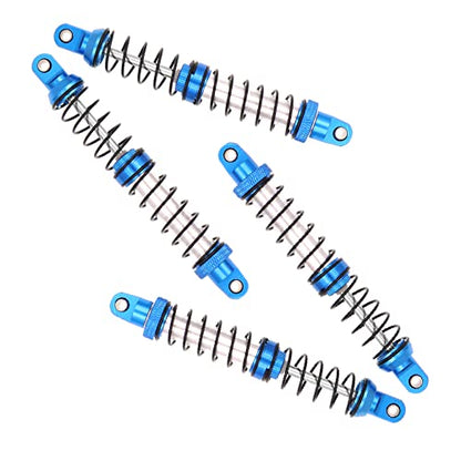 4Pcs Metal Shock Absorbers Oil Damper Adjustable RC Crawler Shock RC Damper Springs Compatible With 1/10 Axial SCX10 II 90046 Traxxas TRX4 RC4WD D90 TRX6 Redcat Gen 8 RC Crawler Car(100MM) - size: 100MM