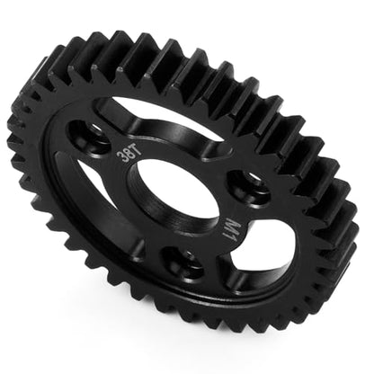 LSG 38T M1 Steel Spur Gear for Tra-xxas 1/8 RC Monster Truck Revo 2.5/3.3 Hardened 38 Tooth 1.0 Mod Main Gears RC Car Upgrade Part - size: 38T