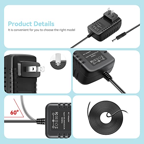 12V 2A AC Power Adaptor for Vision Fitness Elite X6200 HRT Folding Elliptical Power Supply Cord Cable PS Battery Wall Home Charger