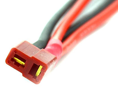 2pcs T Plug Parallel Connector One Female to 2 Male Battery Connector Cable for RC LiPO Battery (1 Female to 2 Male) - style: T Parallel Connector（1 Female to 2 Male）