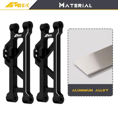 Alum Rear Lower Suspension a Arm for 1/16 Mini Maxx 4WD RTR RC Car Truck-107154-1 Upgrades Part Black - color: Black