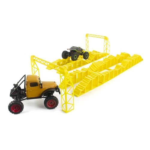 RC Remote Control Car Climbing and Balance Challenge Bridge 3D Printed - 1/24 & 1/18 Scale Off-Road Obstacle Course (Truck Not Included) (Style B) - style: Style D