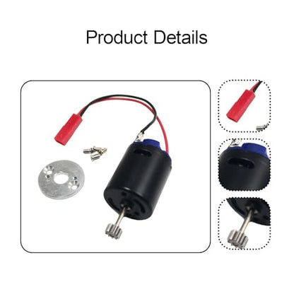 Yiju RC Car Motor Powerful 370 Brushed Motor with Holder Base Remote Control Vehicle Accessories Sturdy Metal Components Spare Parts Replacement Suitable, Style C - size: Style C