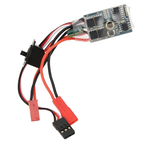 30A Highprecision PCB Compact Two Way Brush RC ESC Speed Controller for 1/16 1/18 /24 Car Boat (with Brake)