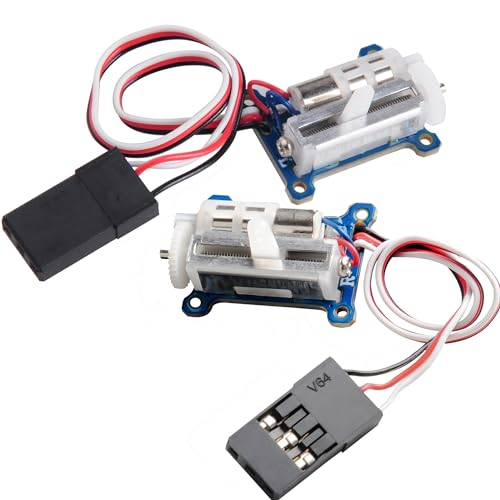 2pcs 1.5g Micro Servo Linear Digital Servo Fast Response Linear Actuator for 3D Flight Crafts Indoor Aircraft Small RC Plane