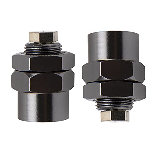 Aluminum Alloy 12mm to 17mm Wheel Hex Drive Hub Adapter Conversion 15mm Offset Extension for 1/10 Off-Road RC Car Monster Truck (Titanium) - color: Titanium