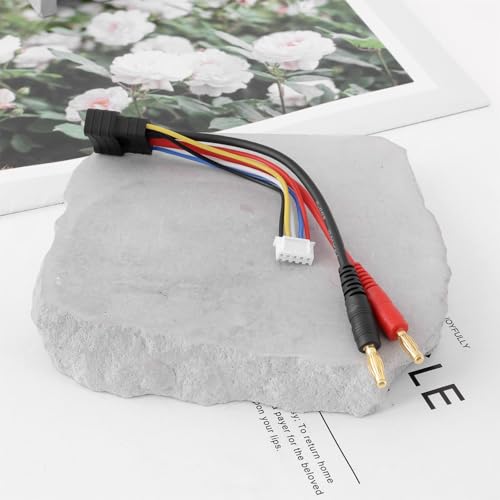 1x RC Car Lipo Battery Connector Cable Adapter 4S Hard-Case Battery Harness Connector with JST-XH Balance Plug Compatible with T-raxxas TRX 1/8 RC Car