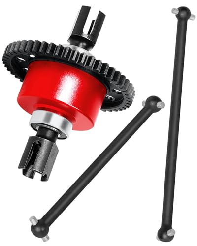 50T Center Differential&Center Drive Shaft Upgrades Part for 1/8 Typhon 6S,Center Diff&Center Driveshaft Hop ups,Red - color: Red - Upgrades