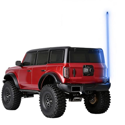 Flexible LED RC Antenna Light, Cuttable RC Antenna Tube with LED Strip Whip Lights, Easy Plug-and-Play, Illuminated RC Glow Antenna for RC Cars Boats Night Racing, Ice Blue - color: Ice Blue