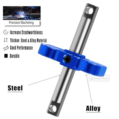 RC Differential Locker Spool Upgrades Part for 1/10 Slash 2WD(VXL),Rustler 2WD(VXL),Stampede 2WD(VXL),Bandit 2WD(VXL),Aluminum Diff Locker Mounts Hop-up,Navy Blue - color: Red(1set)