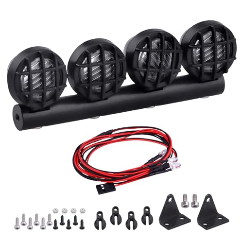 RC Car LED Light Bar 4 Led Lights Roof Lamp Headlight for RC Crawler Car