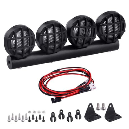 RC Car LED Light Bar 4 Led Lights Roof Lamp Headlight for RC Crawler Car