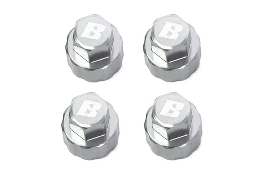 RC Crawlers Truck Upgrade Parts for FMS FCX24 FCX18 1/24 and 1/18 Scale : M3 1.0" Aluminum D-Hole Beadlock Wheels Hub Cover (4pcs) Gun Metal - color: Gun