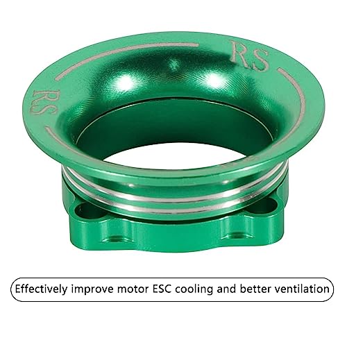 Unifizz ESC Metal Motor ESC Cooling Fan Cover Metal Fan Cover Air Inlet Cooling Channel Kit for 1/10 RC Sakura for Cherry D4 XIS HSP Drift Car Model Racing Car Cooling