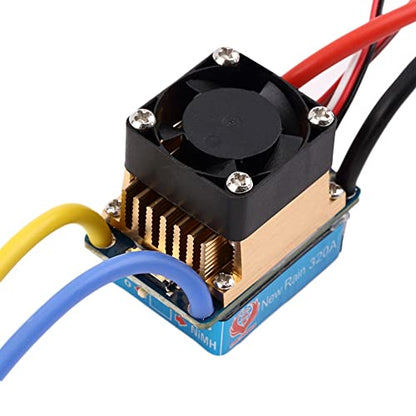 Replacement Part For 1pcs ESC Rain 320A Waterproof ESC 3S With Cooling Fan 5V 3A BEC T-Plug For 1/10 RC Car - (Color: Without Cooling Fan) - color: without cooling fan