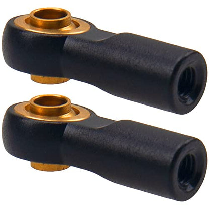 12Pack Vgoohobby Aluminum M3 Tie Rod End Link Rod Ball Head Joint CW Holder 20mm Compatible with Tamiya Axial Redcat HPI Traxxas HSP 1/10 RC Truck Crawler Car (Black) - color: Black