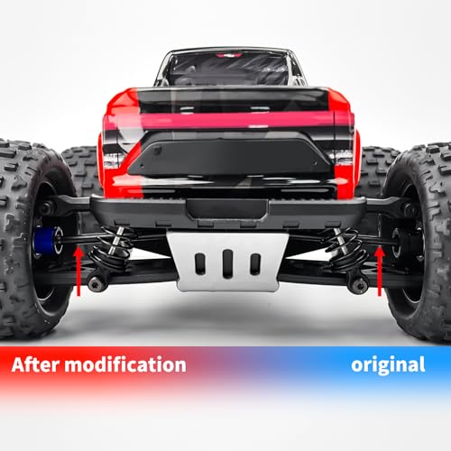 Steel Front Rear CVD Axles Drive Shafts for Arrma 1/18 Granite Grom | Mega 380 Brushed 4x4 Monster Truck RTR Black Aluminum Wheel Hex - color: Black