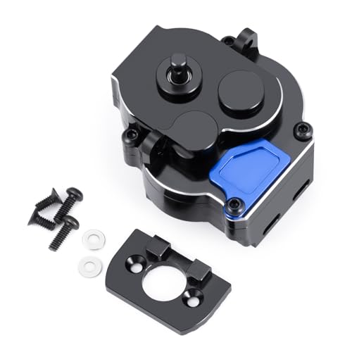Aluminum Transmission Case Gearbox with Steel Gear for TRX4M 1/18th RC Crawler Car Upgrade Parts Accessories