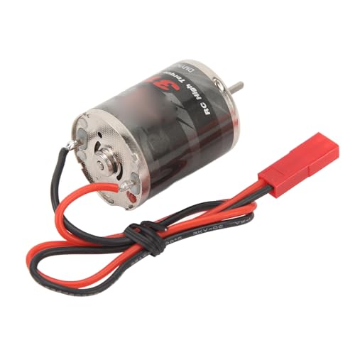 Alomejor 370 RC Motor,High Performance 30000RPM Brushed Motor Stainless Steel Copper Construction for RC Hobbyists Crawlers Racing Enthusiasts