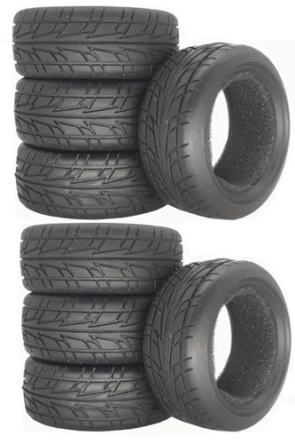 8pcs 1/10 RC Drift Tires 65 * 26mm for On Road Racing Car Drift RC Touring Car (Style D) - style: style D