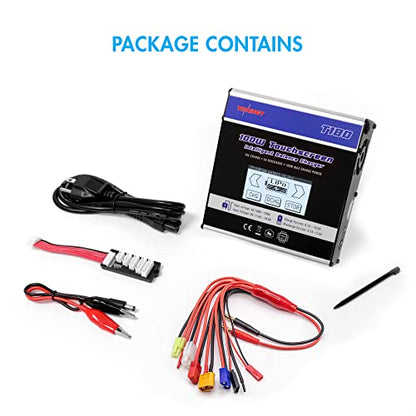 Tenergy T180 100W Balance Charger Discharger, Touch Screen RC Battery Charger