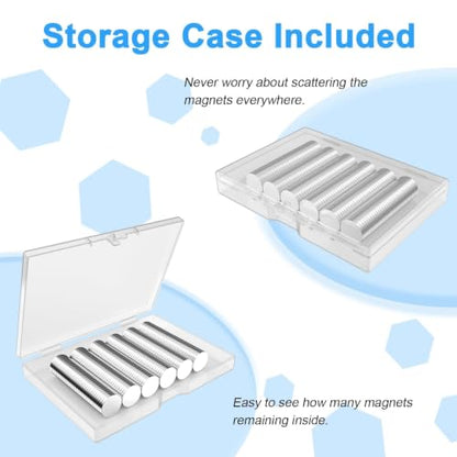 Refrigerator Magnets, 6x2 mm Small Round Magnetic 600 Pack | Rare Earth Neodymium Fridge Magnet for Home Kitchen Office School 3D Printing Industrial Scientific Purpose, Silver - size: 6x2 mm