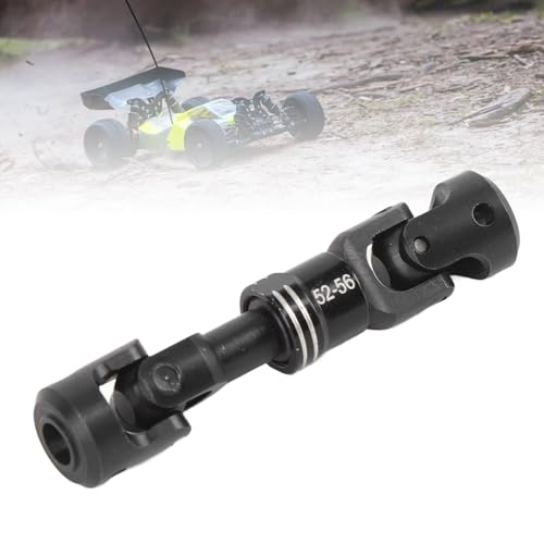 Drfeify RC Drive Shaft, Durable Metal Construction with Included Screws, Crawler Drive Shaft 52-56MM for 1/10 Scale Off-Road RC Enthusiasts and Hobbyists - size: 52-56MM