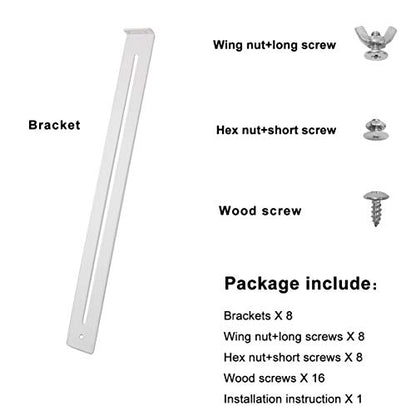 FRMSAET Drawer Repair Kit -Reinforce Drawers Furniture Hardware -4 Pack | Used to Wood /MDF /Chipboard Drawers Reinforcement and Repair , Installation length Slide Adjustable,Steel Cabinet Hardware - size: 4 Pack