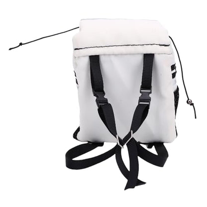 Yctze RC Simulation Backpack, Oxford Cloth Storage Bag, Stickers Backpack with Customization, Ideal for SCX10, 1/8 & 1/10 Scale RC Crawlers (White) - color: White