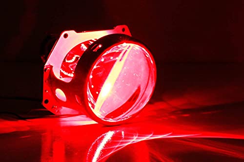 iJDMTOY Brilliant Red 15-SMD LED Accent Ambient Lighting Kit Compatible with Car Motorcycle Projector Lens Demon Eye Retrofit - color: Red