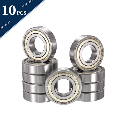 1602ZZ Deep Groove Ball Bearings, ID 1/4" x OD 11/16" x Width 1/4" Miniature Bearings, Double Metal Shielded Ball Bearing Chrome Steel Z2 Lever 10pcs - size: 1602ZZ 1/4" x 11/16" x 1/4"