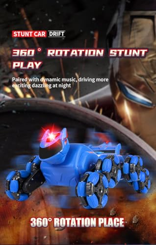 8WD Gesture Sensing Rc Stunt Car Toys for Boy Age 8-13,Hand Remote Control Cars,Coolest Christmas Birthday Present Ideas for Boys Girls Kids Teens Age 8 9 10 11 12 13+ Year
