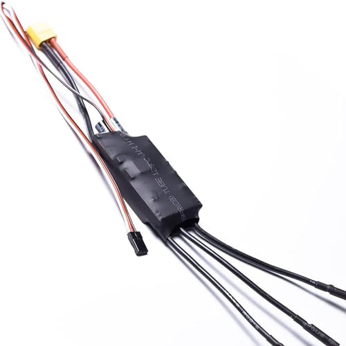 60A ESC 2-6S LiPo Brushless Electric Speed Controller | With BEC XT60 & 4.0mm Plug for RC Drone Airplane Model - size: 60A