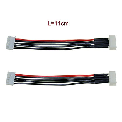 SoloGood 10PCS JST-XH 2S/ 3S/ 4S/ 5S/ 6S Battery Balance Plug Extension Lead 22AWG Silicone Wire Balance Leads Extension Cable for LiPo Batteries Balance Charging(Each Size 2pcs)