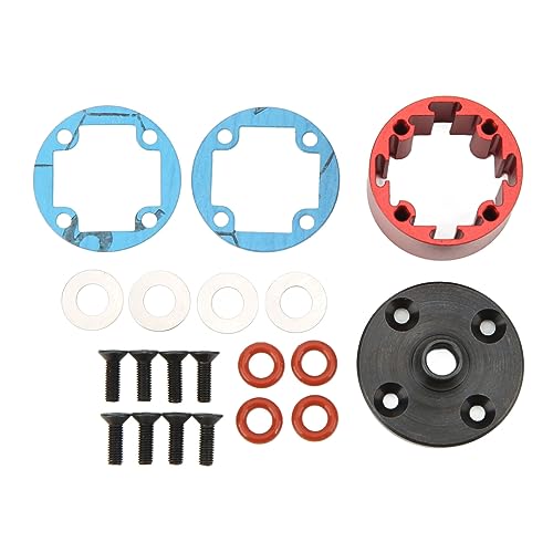 RC Differential Carrier Case Set for /7/8 29mm Aluminum Alloy Gear Box Cover in Red Lightweight Easy Installation