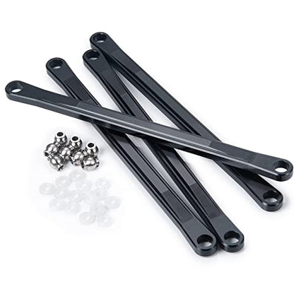 8pcs Aluminum Alloy Chassis Linkage Rod Set Upper & Lower Suspension Links for 1/8 LOSI LMT RC Crawler Car Pull Rod Link Linkage Tie Rod Kit Upgrade Parts Accessories