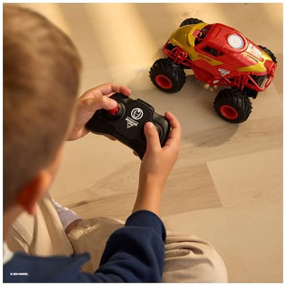 Monster Jam, Marvel Iron Man RC Indoor Outdoor RC Truck 1:24 Scale 4+ Years
