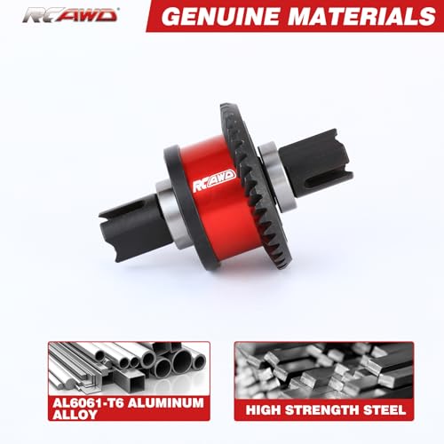 RCAWD 40CrMo Outcast Kraton 8S Oil Filled Front/Rear Diff Set, 70% Upgrades, 39T Differential Gear Assembled & 12T Spiral Main Input Gear, #ARA310937,#ARA310912