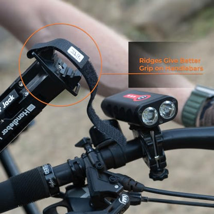 The Original Handlebar Jack Portable Repair Stand V3 | Made in the USA | 3.7" Ground Offset, for Bicycles, eBikes | Compatible w All Electric Bikes
